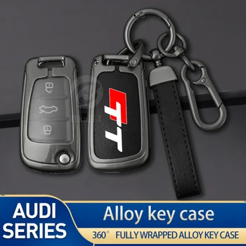 Tinka Audi TT TTRS 8j 8n 8s mk1 mk2 mk3 S linijos cinko lydinio automobilio rakto dėklo nuotolinio valdymo pulto apsaugos raktų pakabuko priedai