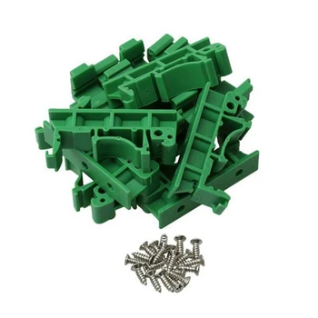 20pcs DRG-01 PCB for DIN 35 Rail Mount Support Adapter Circuit Board Bracket Holder Carrier Clips Connectors