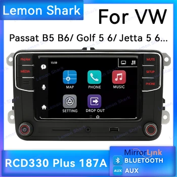 Deasy SV RCD330 Plus Bluetooth Automobilinis radijas 6RD 035 187A AUX SD Mirrorlink MIB automobilių multimedija VW Passat B5 6 CC Jetta Golf POLO