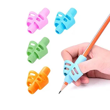 2Vnt Vaikų rašymo pieštuku rašiklio laikiklis Studentų mokymosi praktika Silikoninės pieštuko rankenos vaikų rašysenos laikysenos korekcijai