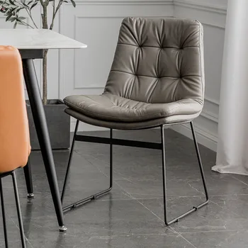 Prabangios modernios valgomojo kėdės Biuras Velur viešbutis Odinis poilsio kambarys Kėdės Dizaineris Vanity Sillas Comedor Namų baldai